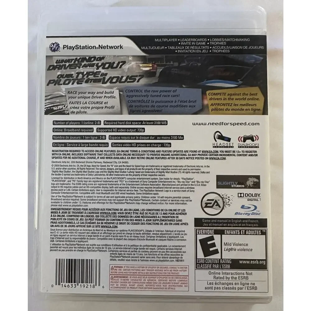 NEED FOR SPEED SHIFT Video‎ Game for PlayStation 3